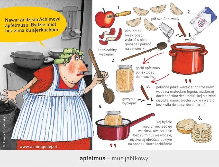 Ślónsko kuchnia dla Hanysów i Goroli - ilustracje Joanny...