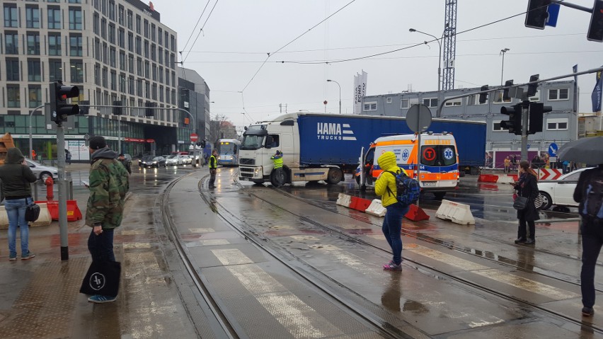 Utrudnienia koło Dworca Głównego we Wrocławiu