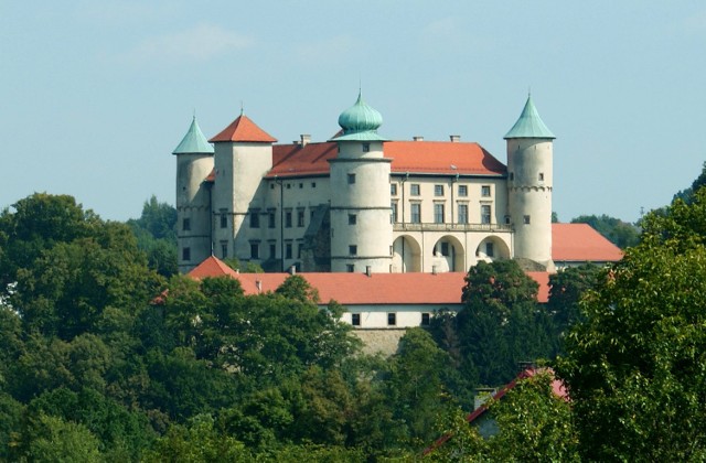 Zamek w Nowym Wiśniczu widoczny jest już z daleka