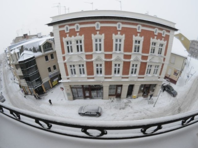 Tak wygląda Bydgoszcz po opadach śniegu.