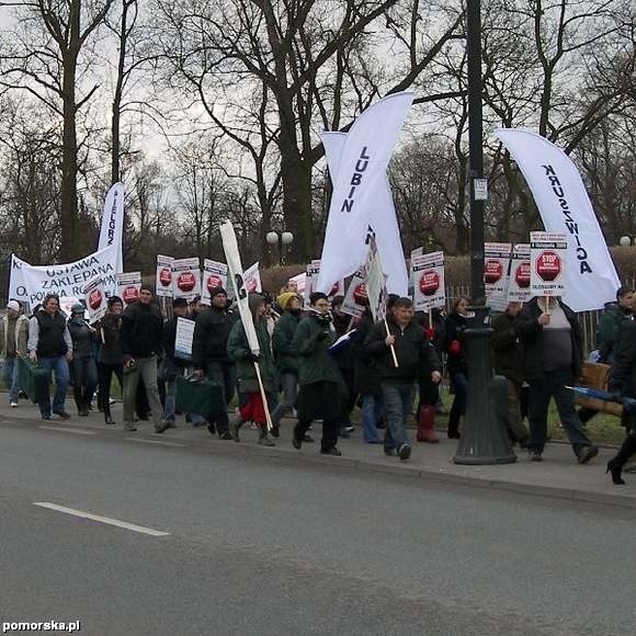 Kruszwiczanie na manifestacji w Warszawie