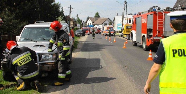Do wypadku doszło przed południem w Komprachcicach.