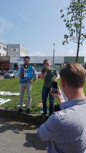 Protest przeciw płatnym parkingom nadmorskim w Gdańsku [WIDEO,ZDJĘCIA]