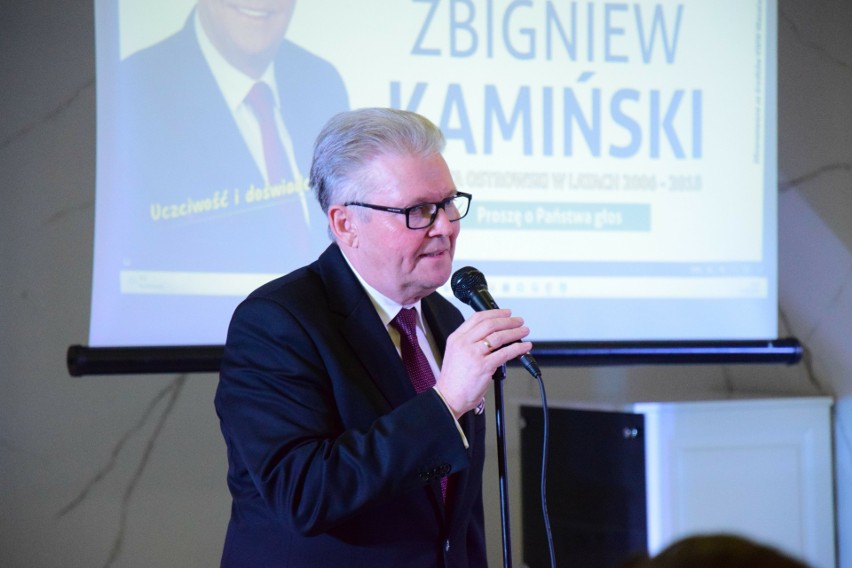 Zbigniew Kamiński - kandydat na burmistrza Ostrowi zaprezentował kandydatów na radnych