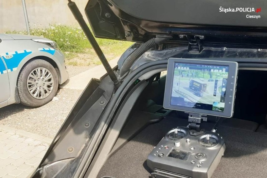Dzięki wykorzystaniu drona policjanci z Cieszyna mogli...