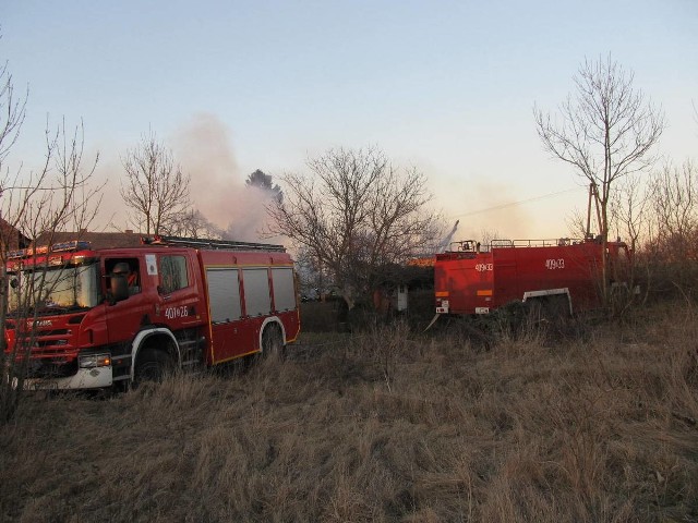 Pożar w powiecie białogardzkim