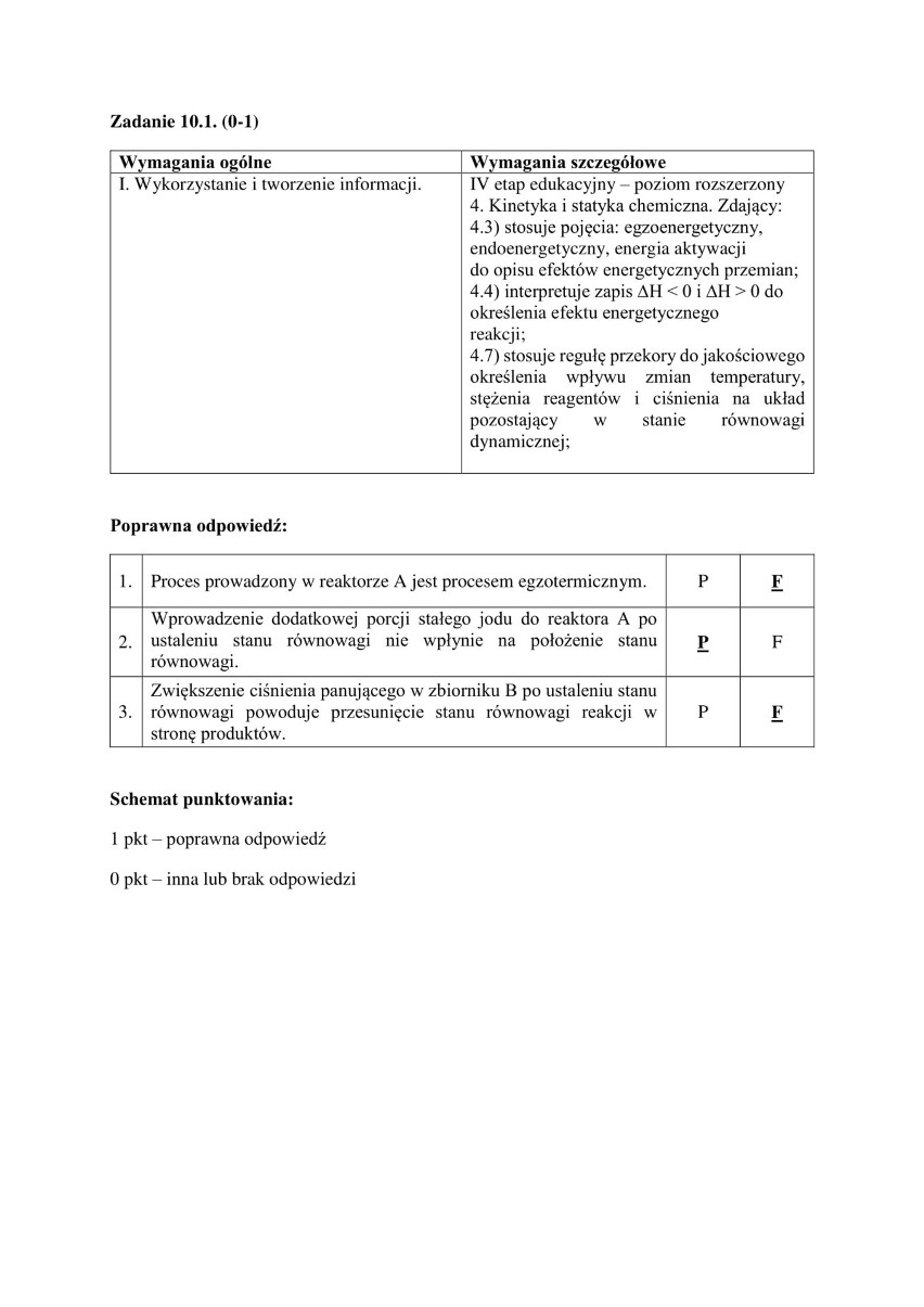 Matura z chemii 2018 r. z Wydziałem Chemii Uniwersytetu Jagiellońskiego [ODPOWIEDZI] 