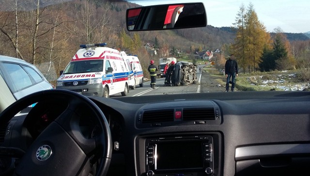 Wypadek w Gruszowcu.