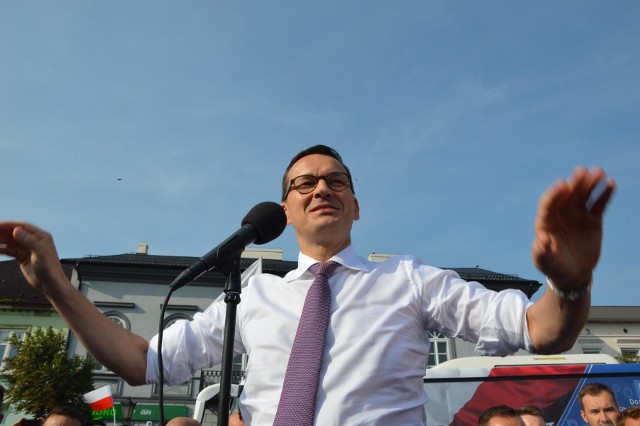 Premier RP Mateusz Morawiecki w Łowiczu