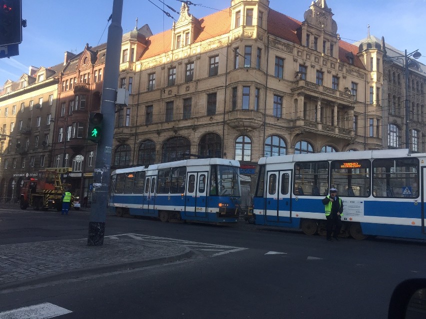 Zderzenie tramwajów na Świdnickiej