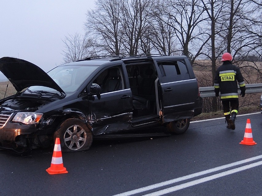 Wypadek na drodze krajowej nr 20 w Przęsinie