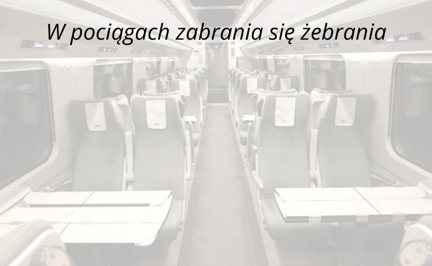 Z pociągu mogą być usunięte osoby:...