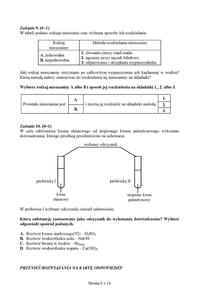 Egzamin gimnazjalny 2013: Matematyka i przyroda [ARKUSZE, PYTANIA I ODPOWIEDZI]