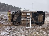 Wypadek na drodze ekspresowej S5 w Pawłówku. System e-call w samochodzie sam powiadomił służby ratunkowe [zdjęcia]