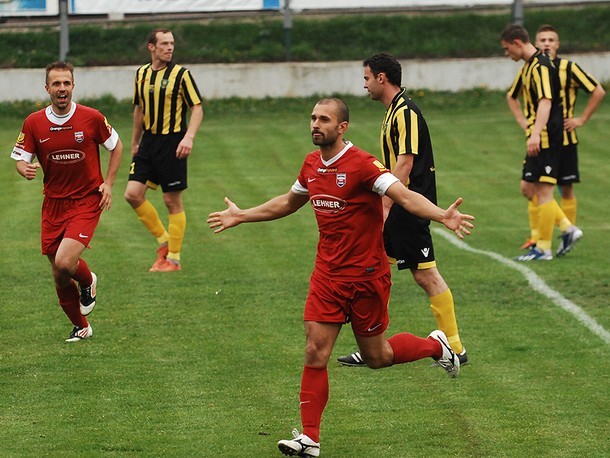 Maciej Kowalczyk, na zdjęciu jeszcze w barwach Kolejarza Stróże, zdobył bramkę w meczu z Miedzią