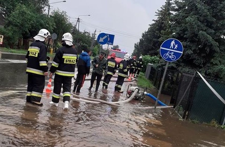 Ta wyglądała sytuacja w poniedziałkowy wieczór w Bielisze w...