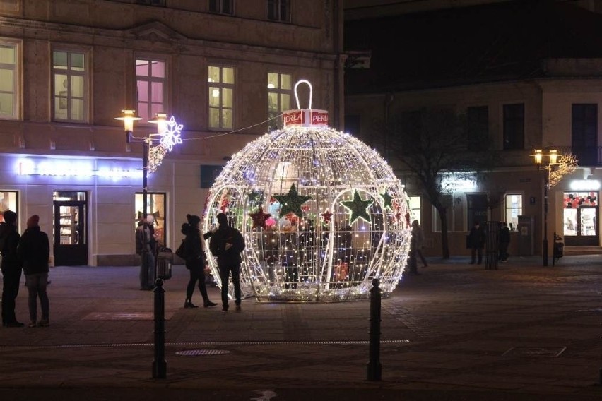 Ubiegłoroczna świąteczna iluminacja w centrum Lublina