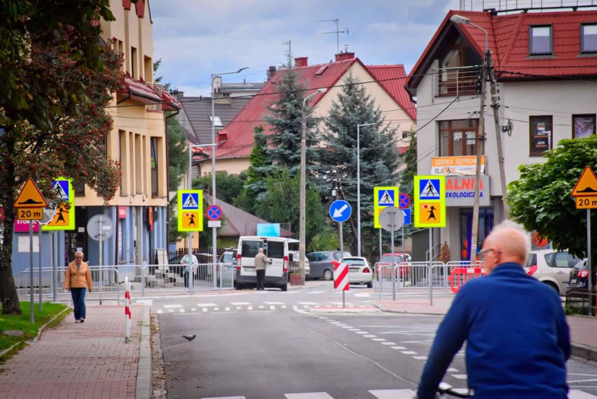 Gmina Myślenice. Drogi i skrzyżowania po przebudowie 