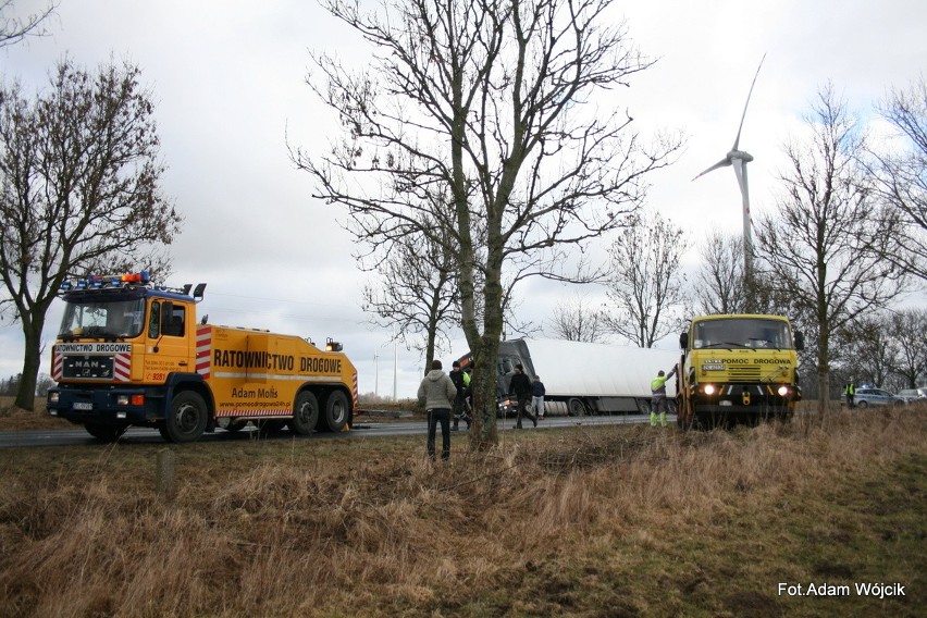 Wypadki ciężarówek w Karlinie i w miejscowości Płoty