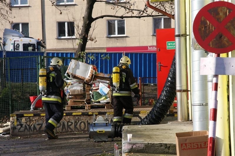 Ewakuacja Biedronki w Opolu