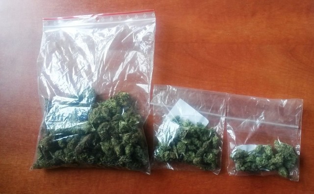 Policjanci zabezpieczyli w mieszkaniu zatrzymanego mężczyzny 90 gramów marihuany. 