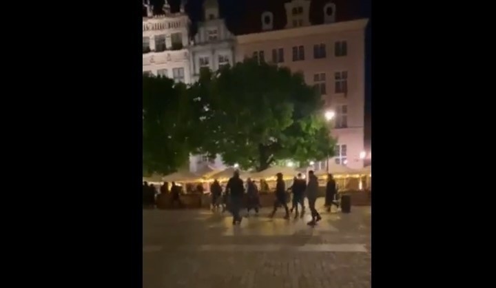 Incydent pseudokiboli w centrum Gdańska we wtorek,...
