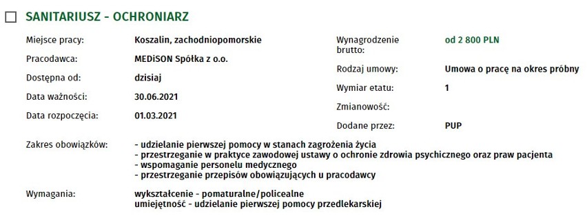 Szukasz pracy w Koszalinie i regionie? Sprawdź, jakie oferty...