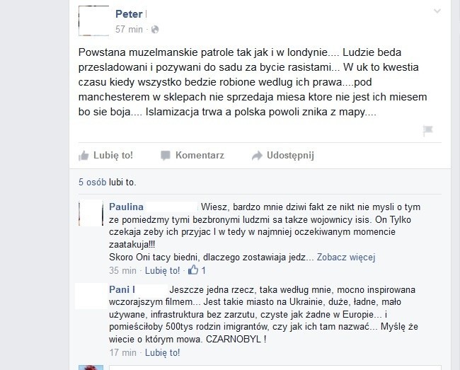 "Nie dla uchodźców w Szczecinie". Internet pełen nienawiści