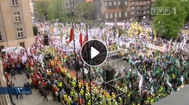 Górnicy krzyczeli: Sytuacja w górnictwie to katastrofa! [WIDEO]