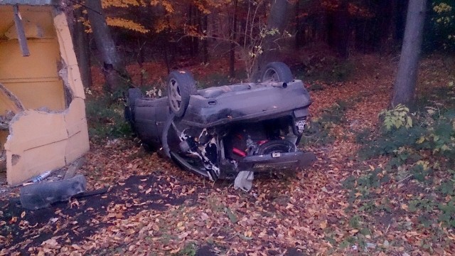 23-latek jechał volkswagenem golfem w kierunku Przemyśla.