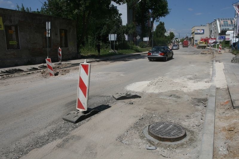 Remont ulicy Okrzei w Kielcach