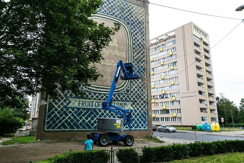 Nowy mural w Szczecinie. Kolejne dzieło powstaje na Pomorzanach [ZDJĘCIA]