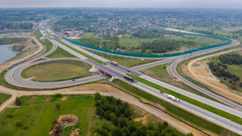 Węzeł Blachownia na autostradzie A1. jeden z bardziej...