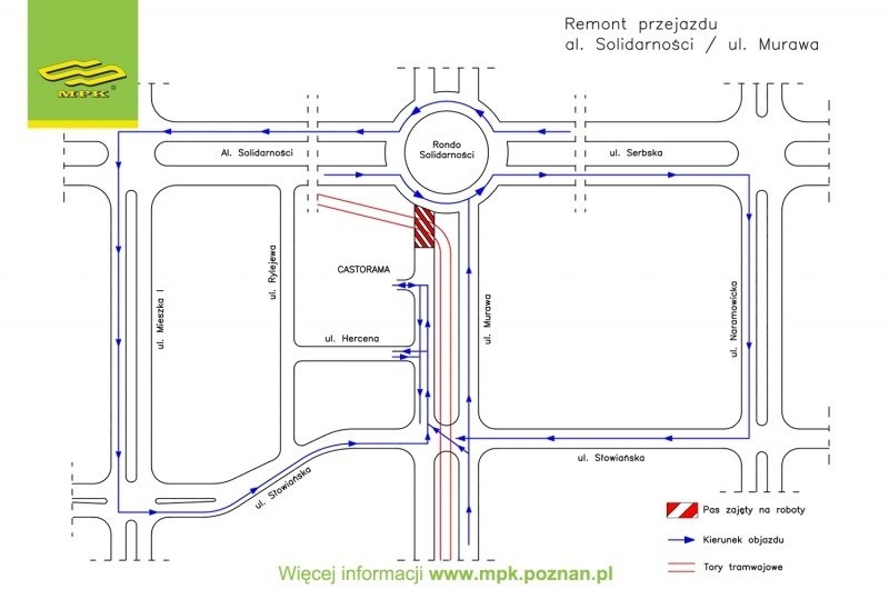 Wakacyjne remonty MPK Poznań. Gdzie nie pojadą tramwaje? [LISTA]