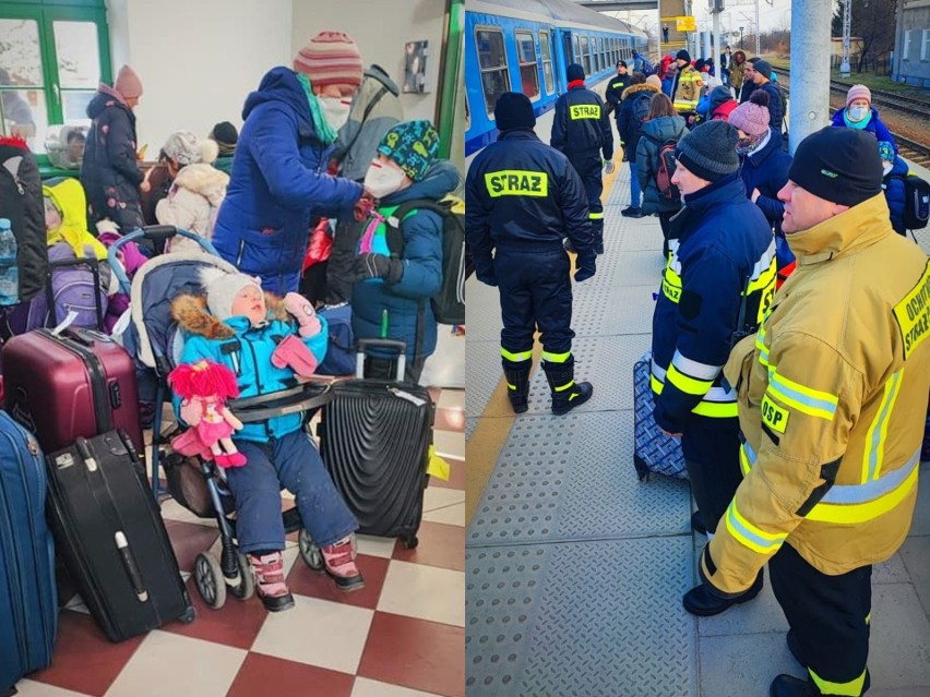 Strażacy z Tarnobrzega i okolic pomagają uchodźcom blisko granicy. Zrobione przez nich zdjęcia są wzruszające (FOTO)