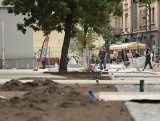 Na ulicę Małachowskiego w Sosnowcu wracają tramwaje. Od dwóch lat trwa tu remont. Wiemy, kiedy ma się skończyć przebudowa deptaka