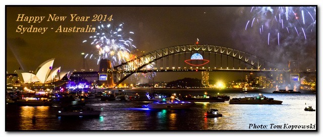 Nowy Rok 2014 w Sydney, w Australii