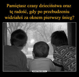 Memy pierwszy śnieg