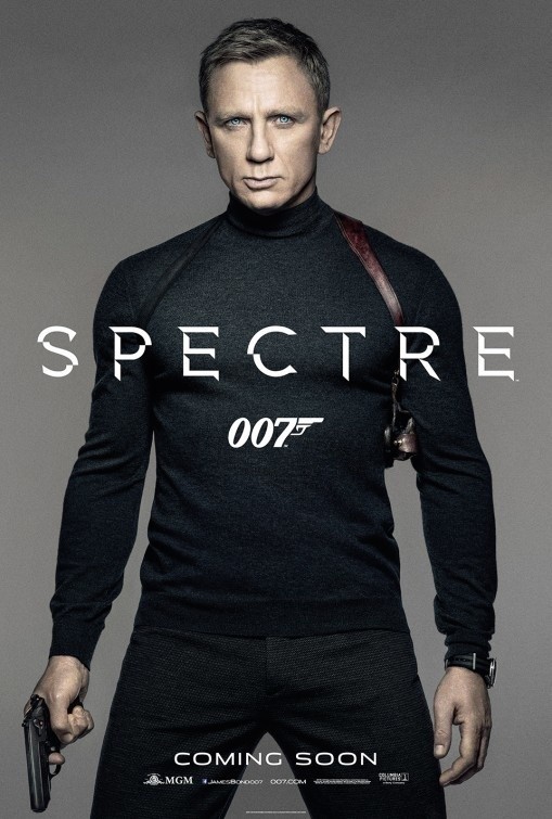 Plakaty Spectre czyli najnowszego Bonda robią wrażenie