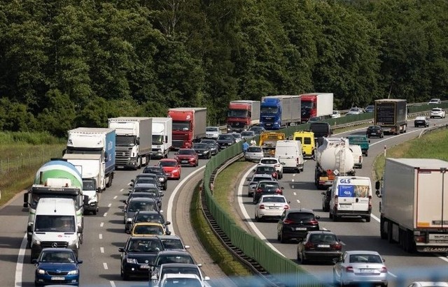 Korek na autostradzie A4 ma już 5,5 kilometra.Zdjęcia ilustracyjne.