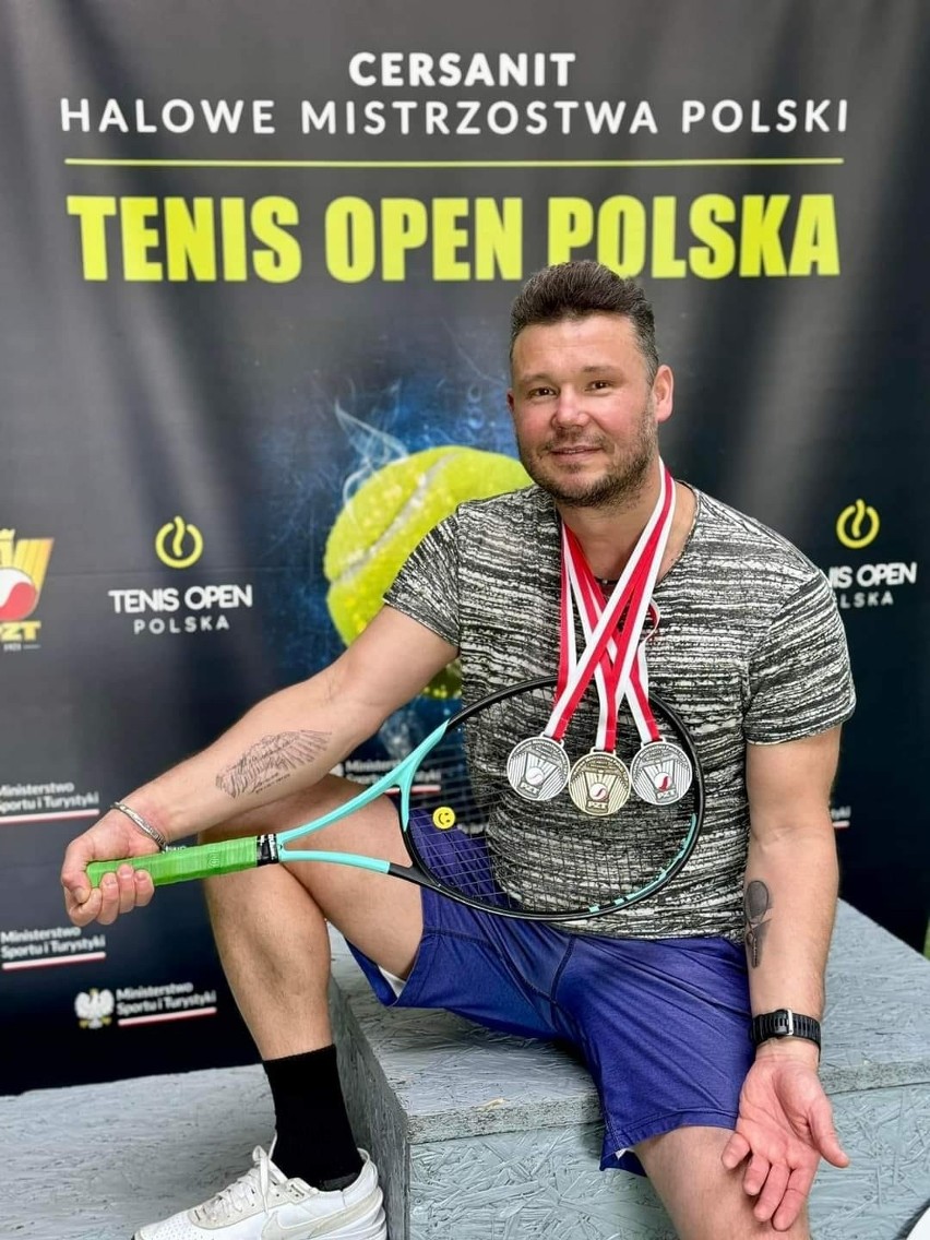 Tomasz Sokół trzykrotny medalista tenisowych mistrzostw...