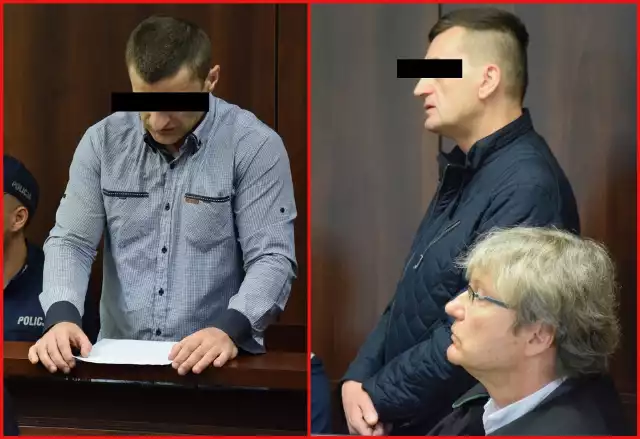 Michał A. (w granatowej kurtce) i Daniel R. (w niebieskiej koszuli) na wcześniejszych rozprawach w sądzie.