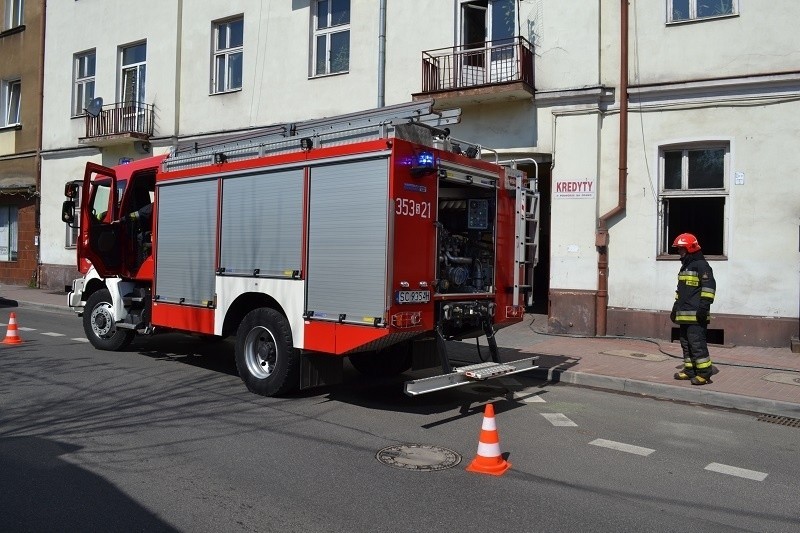 Pożar na Katedralnej w Częstochowie