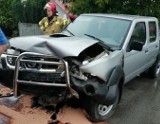 Kobieta ranna w zderzeniu dwóch samochodów na ulicy Dolnej w Nisku