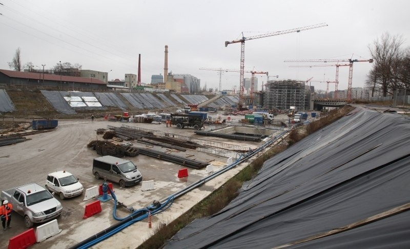 Budowa dworca Łódź Fabryczna