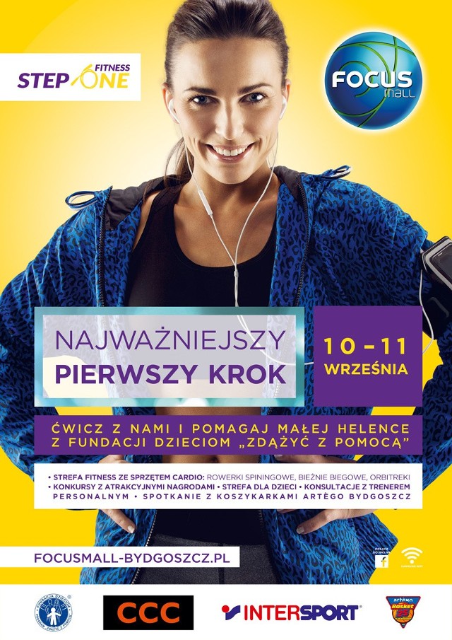 W weekend w Bydgoszczy będzie można jednocześnie zrobić zakupy, poćwiczyć i wesprzeć leczenie Helenki