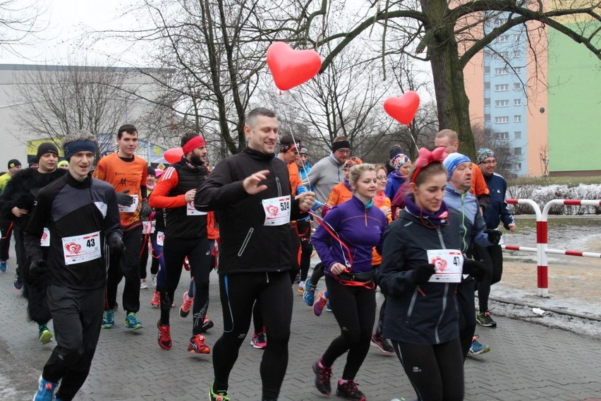 Bieg Walentynkowy 2017 w Dąbrowie Górniczej