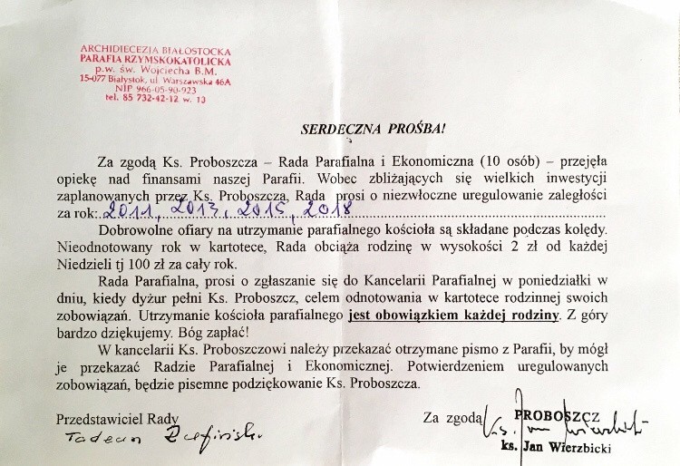Proboszcz parafii św. Wojciecha ks. Jan Wierzbicki został...