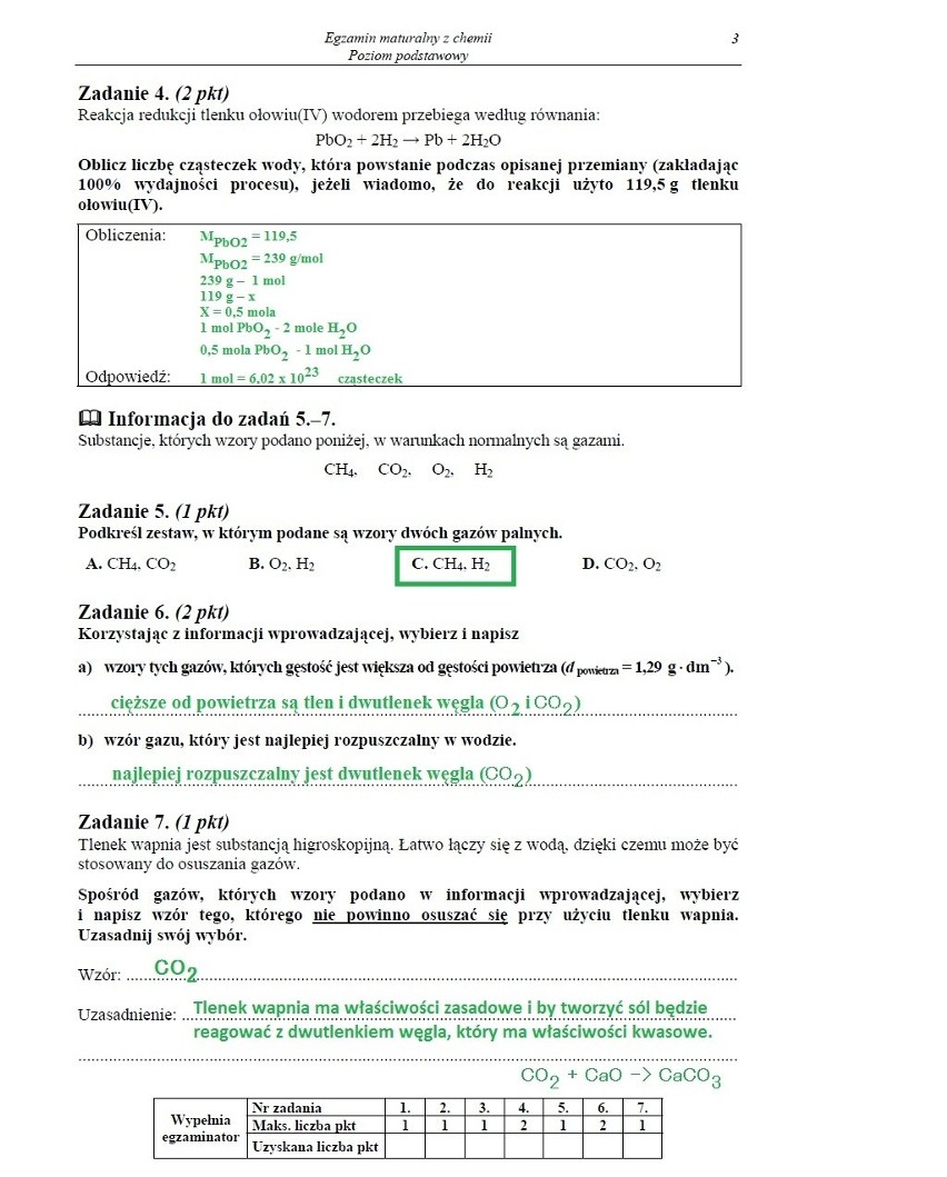 MATURA 2013 z CKE. Chemia - poziom podstawowy i rozszerzony [ARKUSZE, ODPOWIEDZI]