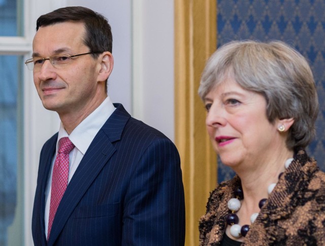 21.12.2017 warszawa podpisanie dokumentow i konferencja prasowa  theresa may mateusz morawiecki nz theresa may mateusz morawiecki adam guz/polska press